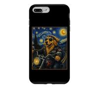 Carcasa para iPhone 7 Plus/8 Plus Motocicleta Golden Retriever Biker Dog Art