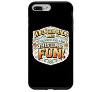 Carcasa para iPhone 7 Plus/8 Plus Mujer Cuando Dios me Hizo sonrió y Dijo Que Esto será Divertido