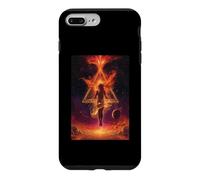 Carcasa para iPhone 7 Plus/8 Plus Mujer Llamas Cósmicas Triángulo Transformación de Poder