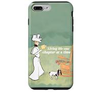 Carcasa para iPhone 7 Plus/8 Plus Mujer y su Perro Amante de los Libros Viviendo la Vida un capítulo a la Vez