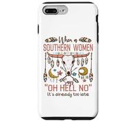 Carcasa para iPhone 7 Plus/8 Plus Mujeres del Sur Diciendo Oh Hell No Funny Country Humor Boho