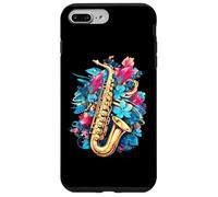 Carcasa para iPhone 7 Plus/8 Plus Músico Inspirado en el Jazz Amante del Saxo
