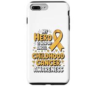 Carcasa para iPhone 7 Plus/8 Plus My Hero Is Now My Angel Childhood Cancer Awareness Apparel