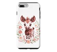 Carcasa para iPhone 7 Plus/8 Plus My Little Okapi Forest Giraffe Zoo Animal Cute