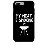Carcasa para iPhone 7 Plus/8 Plus My Meat Is Smoking - Parrilla Divertida para ahumar para papá