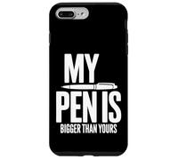 Carcasa para iPhone 7 Plus/8 Plus My Pen Is Bigger Than Yours - Cita Divertida para Escribir