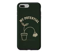 Carcasa para iPhone 7 Plus/8 Plus My Potential Funny Introvert Plant Humor Flor marchita