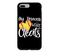 Carcasa para iPhone 7 Plus/8 Plus My Princess Wears Cleats - Softball Mom Dad Baseball Player