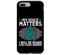 Carcasa para iPhone 7 Plus/8 Plus My Voice Matters Support Sexual Assault Awareness Gifts