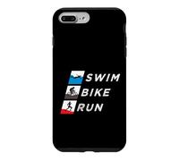 Carcasa para iPhone 7 Plus/8 Plus Nadar Bicicleta Correr Triatleta Tren de Resistencia Triatlón Entrenamiento