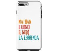 Carcasa para iPhone 7 Plus/8 Plus Nathan L'Uomo Il Mito La Leggenda Festa di Compleanno