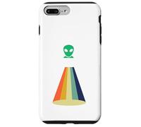 Carcasa para iPhone 7 Plus/8 Plus Nave Espacial OVNI secuestro alienígena, Divertido área Retro 51 UAP ET Regalo