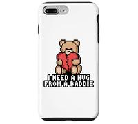 Carcasa para iPhone 7 Plus/8 Plus Necesito UN Abrazo DE UN Baddie Pixel Teddy Bear Broken Heart