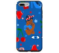 Carcasa para iPhone 7 Plus/8 Plus Negro Africano Rosie The Riveter Rockabilly caprichoso ww2