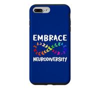 Carcasa para iPhone 7 Plus/8 Plus Neurodiversidad Rainbow Infinity Butterfly TDAH Autismo