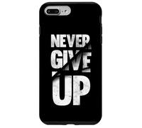 Carcasa para iPhone 7 Plus/8 Plus Never Ever Give Up, Inspirational Motivational Quotes Saying
