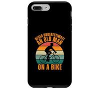 Carcasa para iPhone 7 Plus/8 Plus Never Underestimate a Old Man On A Bike