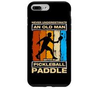 Carcasa para iPhone 7 Plus/8 Plus Never Underestimate an Old Man Divertido Jugador de Pickleball