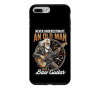 Carcasa para iPhone 7 Plus/8 Plus Never Underestimate an Old Man with A Bass Guitar Player Dad