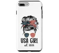 Carcasa para iPhone 7 Plus/8 Plus New American Woman Proud USA Girl 2026 Citizenship