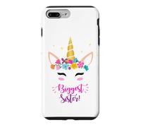 Carcasa para iPhone 7 Plus/8 Plus New Baby Girls Biggest Sister Unicorn