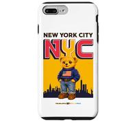 Carcasa para iPhone 7 Plus/8 Plus New York City NY Teddy Bear - Urban Bear with American Style