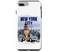 Carcasa para iPhone 7 Plus/8 Plus New York City Teddy Bear Stories Illustration Graphic Design