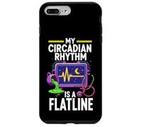 Carcasa para iPhone 7 Plus/8 Plus Night Shift Nurse Circadian Rhythm Flatline Humor