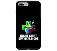 Carcasa para iPhone 7 Plus/8 Plus Night Shift Survival Mode Nurse Medical Coffee