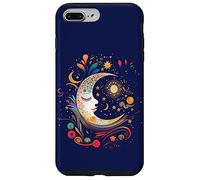 Carcasa para iPhone 7 Plus/8 Plus Night Sky Moon Lunar Stars Sun Love Galaxy