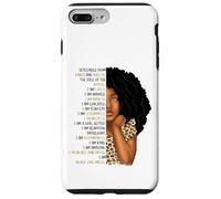 Carcasa para iPhone 7 Plus/8 Plus Niños Black Pride Girls Soy Black Girl Magic Cheetah Leopard