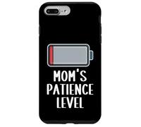 Carcasa para iPhone 7 Plus/8 Plus Nivel de Paciencia de mamá batería agotada Divertido Diciendo Linda mamá