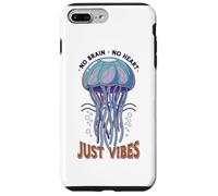 Carcasa para iPhone 7 Plus/8 Plus No Brain No Heart Just Vibes Medusa Océano Animal