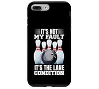 Carcasa para iPhone 7 Plus/8 Plus No es mi Culpa es el Carril Condiciones Bowling Bowler
