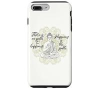 Carcasa para iPhone 7 Plus/8 Plus NO Hay Camino hacia LA Felicidad Buddha Buda Meditando Mandala