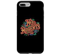 Carcasa para iPhone 7 Plus/8 Plus No Regerts Gramática Chistes Tatuaje Mal Escrito Citas incorrectas