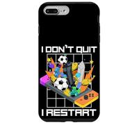 Carcasa para iPhone 7 Plus/8 Plus No renuncio, reinicio Divertido Amante de los Videojuegos