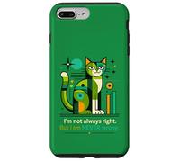 Carcasa para iPhone 7 Plus/8 Plus No Siempre Tengo razón, Pero Nunca Estoy Equivocado, Gato Divertido