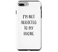 Carcasa para iPhone 7 Plus/8 Plus No Soy Adicto a mi teléfono Funny Idea White Lie Party