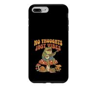 Carcasa para iPhone 7 Plus/8 Plus No Thoughts Just Vibes Frog Mindfulness Meditation Mushroom