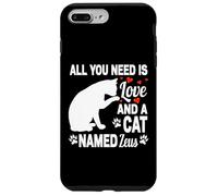 Carcasa para iPhone 7 Plus/8 Plus Nombre de Gato Personalizado Zeus Lindo Gatito Amante de Las Mascotas