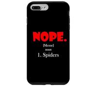 Carcasa para iPhone 7 Plus/8 Plus Nope Meme Definition Anti Spiders Funny Arachnophobia Spider