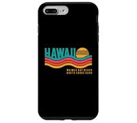 Carcasa para iPhone 7 Plus/8 Plus North Shore, Oahu, Bahía de Waimea, Hawái, Puesta de Sol Retro, años 70 y 80