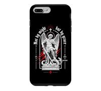 Carcasa para iPhone 7 Plus/8 Plus Not by Might But by Grace Christian Archangel Versículo de la Biblia