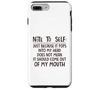 Carcasa para iPhone 7 Plus/8 Plus Nota para mí Mismo Solo Porque aparece en mi Cabeza
