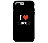 Carcasa para iPhone 7 Plus/8 Plus Nourriture Chichis Humour I Love Chichis