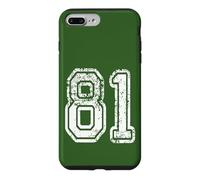 Carcasa para iPhone 7 Plus/8 Plus Número 81 Grungy White Sports Team Style