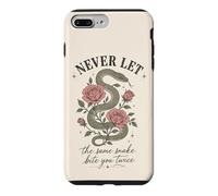 Carcasa para iPhone 7 Plus/8 Plus Nunca Dejes Que la Misma Serpiente te muerda Dos Veces Serpent Rose