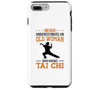 Carcasa para iPhone 7 Plus/8 Plus Nunca Subestimes a una anciana Que Conoce la Lucha de Tai Chi