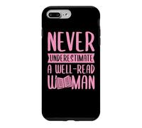 Carcasa para iPhone 7 Plus/8 Plus Nunca Subestimes a una Mujer Bien leída Alfabetización Feminista